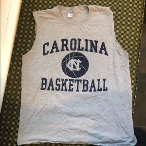 UNC Sleeveless basketball practice T